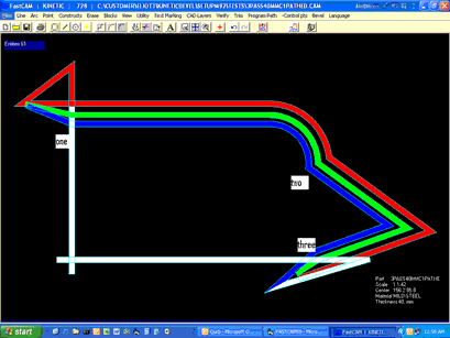 Triple Pass Bevelling in 2D Programming System