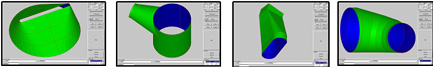 FastSHAPES screen shots showing sample range of shape developments