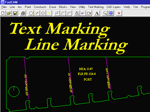 Text Marking and Line Marking